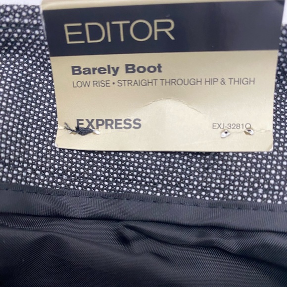 Express Editor Barely Boot Low Rise Womens Pants size 2R NWT - Picture 9 of 9